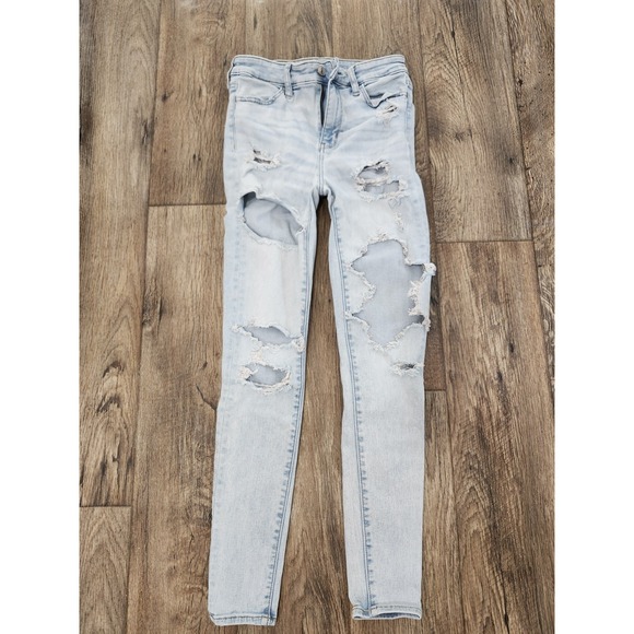 American Eagle Outfitters Denim - American Eagle Jeans Next Level Stretch 26 x 26 Jegging Distressed Destroyed